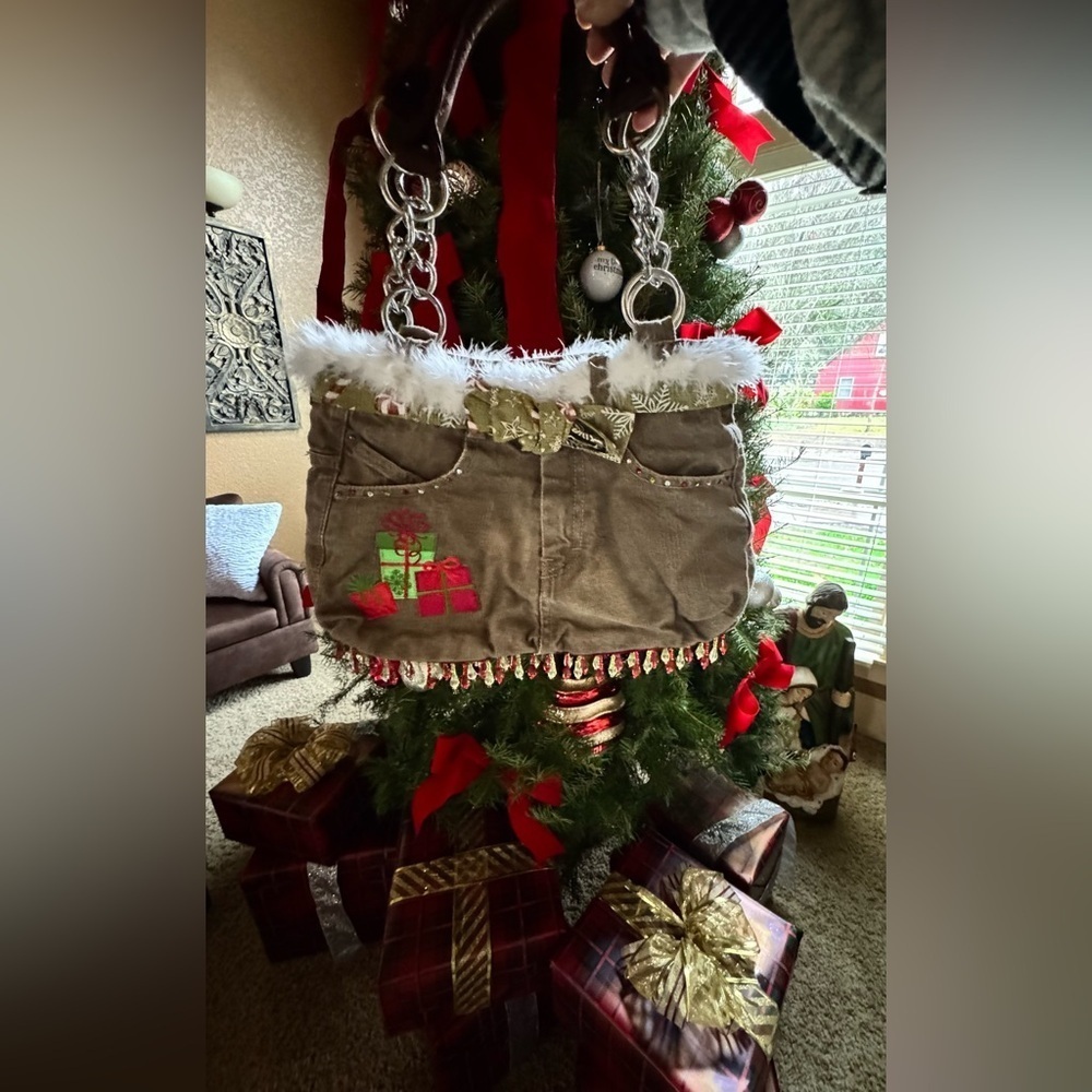 Y2K Brown Holiday-Themed Women's shoulder Bag